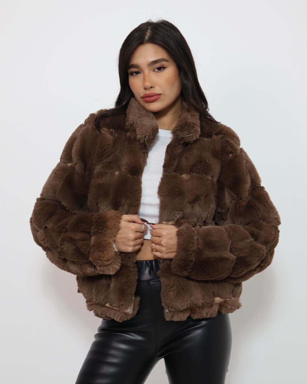 ג'קט גלאם | חום שוקולד