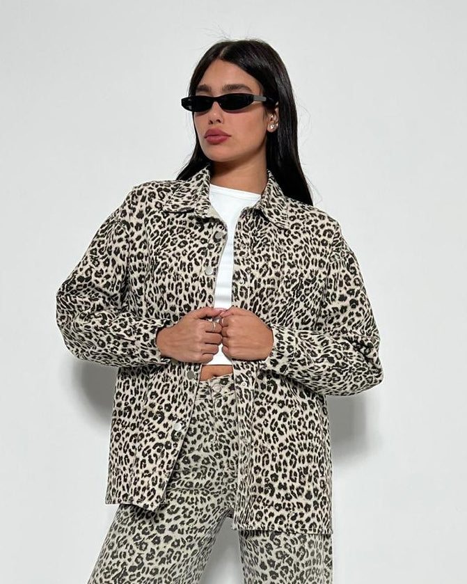 ג'קט מנומר בהיר