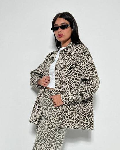 ג'קט מנומר בהיר